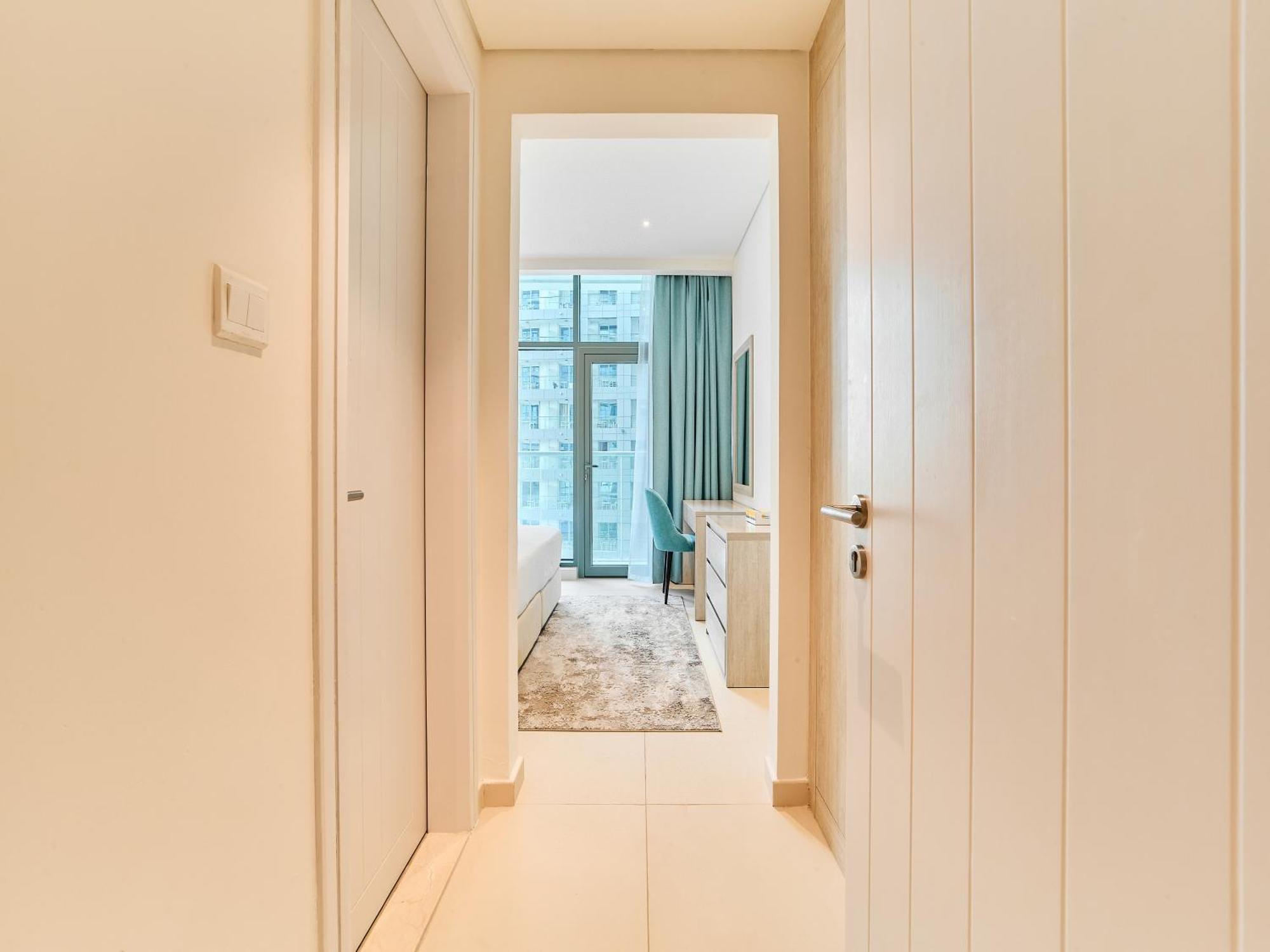 First Class Apartments In Seven Palm With Direct Access To The West Palm Beach And Nakheel Mall دبي الغرفة الصورة
